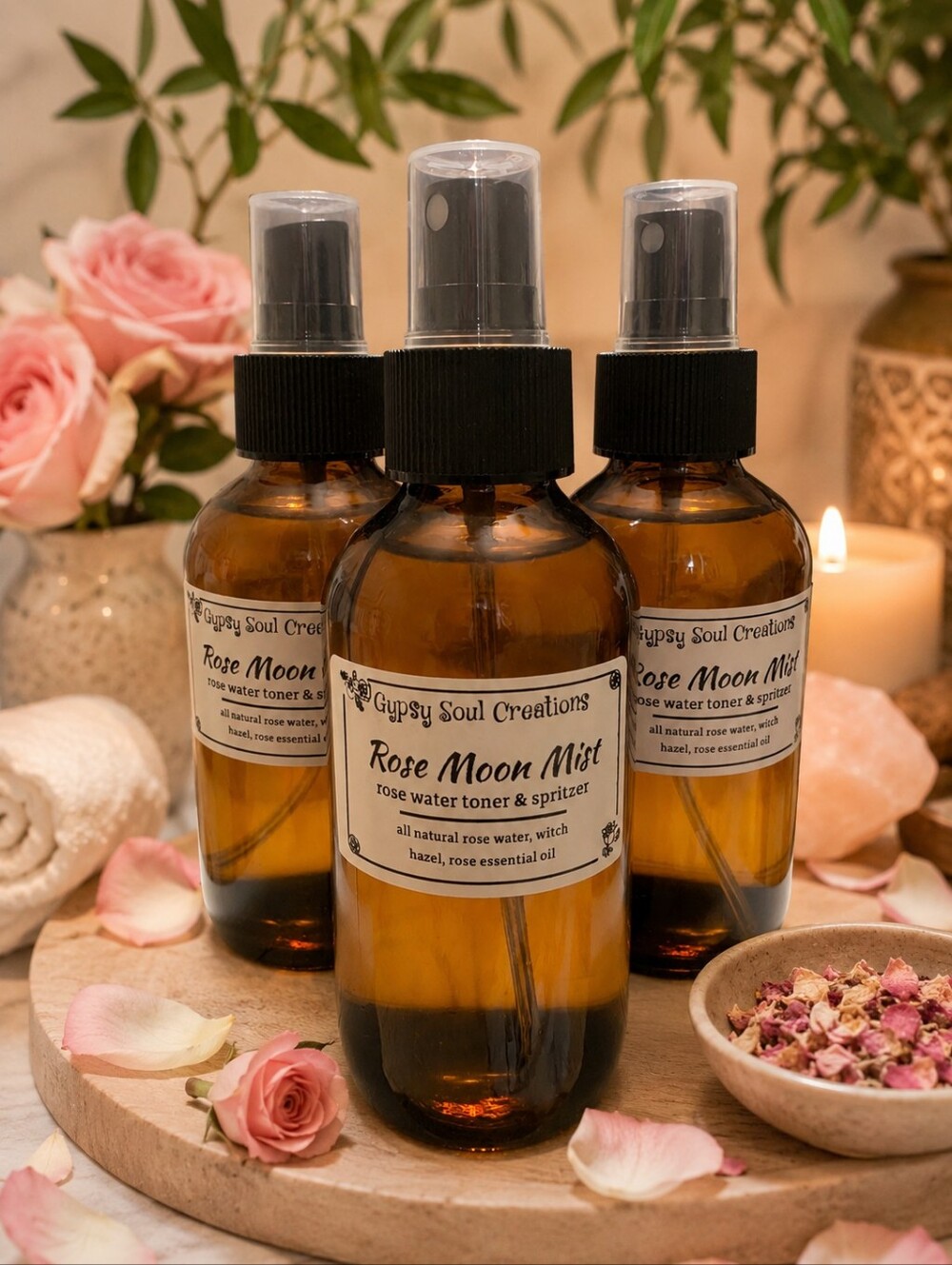 Hand Crafted 🌷Rose Water Spritzer + Toner 🌹